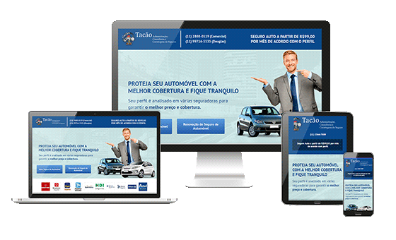 Hotsites para seguros de carro Hotsites para seguros de carro