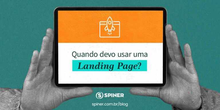 Quando devo usar uma Landing Page e o a imagem possui o texto Quando devo usar uma Landing Page?