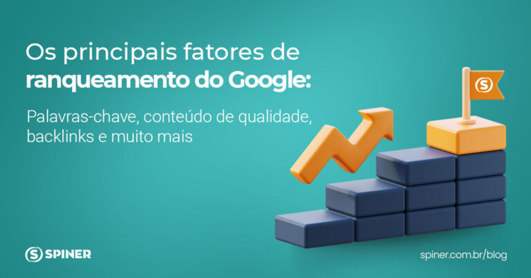 Os principais fatores de ranqueamento do Google palavras-chave, conteúdo de qualidade, backlinks e muito mais Ranqueamento do google e a imagem possui o texto Os principais fatores de ranqueamento do Google palavras-chave, conteúdo de qualidade, backlinks e muito mais