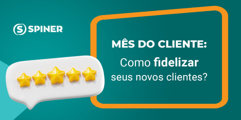 Mês do cliente Como fidelizar seus novos clientes mês do cliente e a imagem possui o texto Mês do cliente | Como fidelizar seus novos clientes
