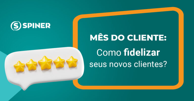 Mês do cliente Como fidelizar seus novos clientes mês do cliente e a imagem possui o texto Mês do cliente | Como fidelizar seus novos clientes