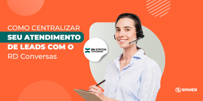 centralizar o atendimento e a imagem possui o texto Como centralizar seu atendimento de leads com o RD Conversas