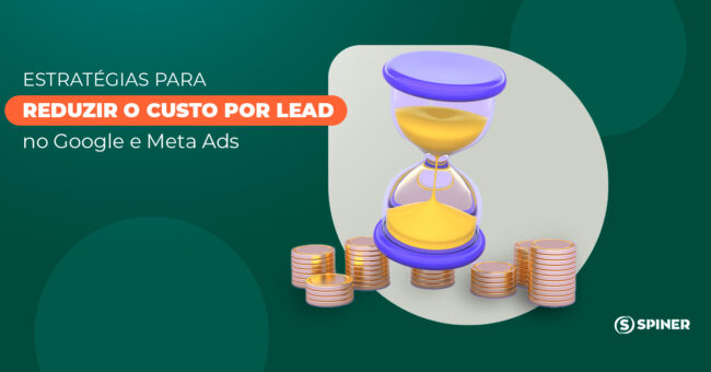 reduzir o custo por lead e a imagem possui o texto Estratégias para reduzir o custo por lead no Google e Meta Ads