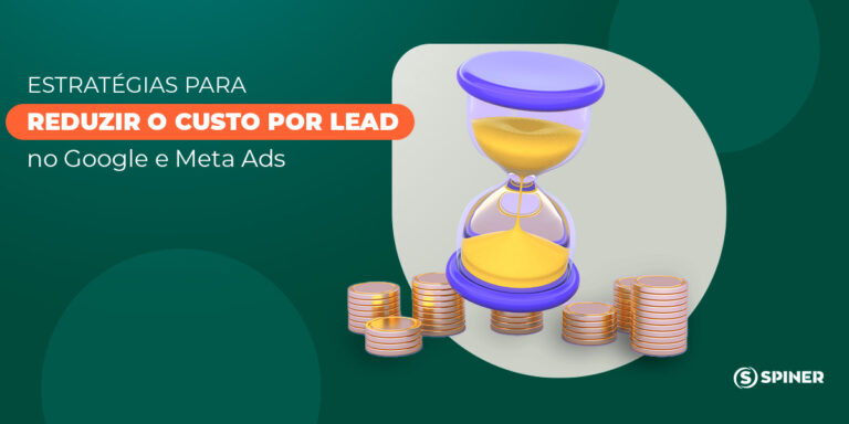 reduzir o custo por lead e a imagem possui o texto Estratégias para reduzir o custo por lead no Google e Meta Ads