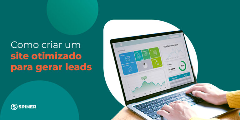 gerar leads e a imagem possui o texto como criar um site otimizado para gerar leads