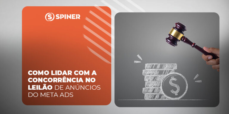 leilão de anúncios do Meta Ads e a imagem possui o texto Como lidar com a concorrência no leilão de anúncios do Meta Ads