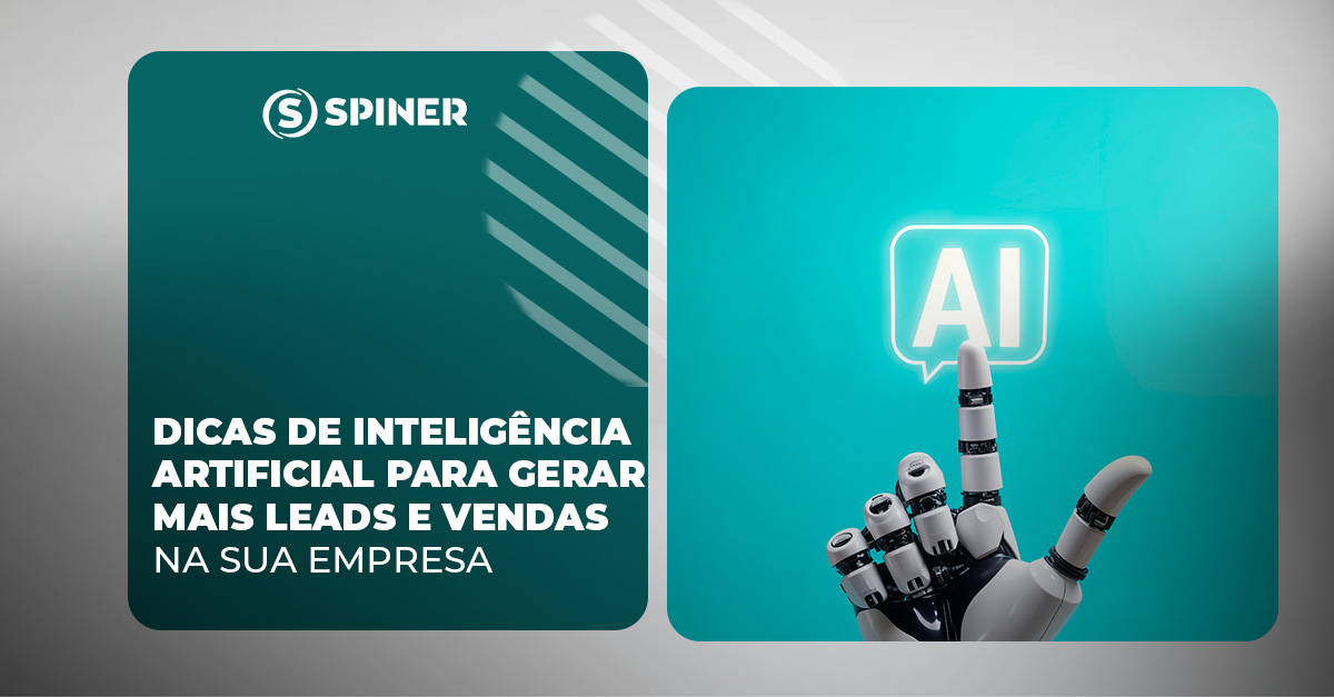 Dicas de Inteligência Artificial Para Gerar Mais Leads e Vendas na Sua Empresa Inteligência Artificial Para Gerar Mais Leads e a imagem possui o texto Dicas de Inteligência Artificial Para Gerar Mais Leads e Vendas na Sua Empresa