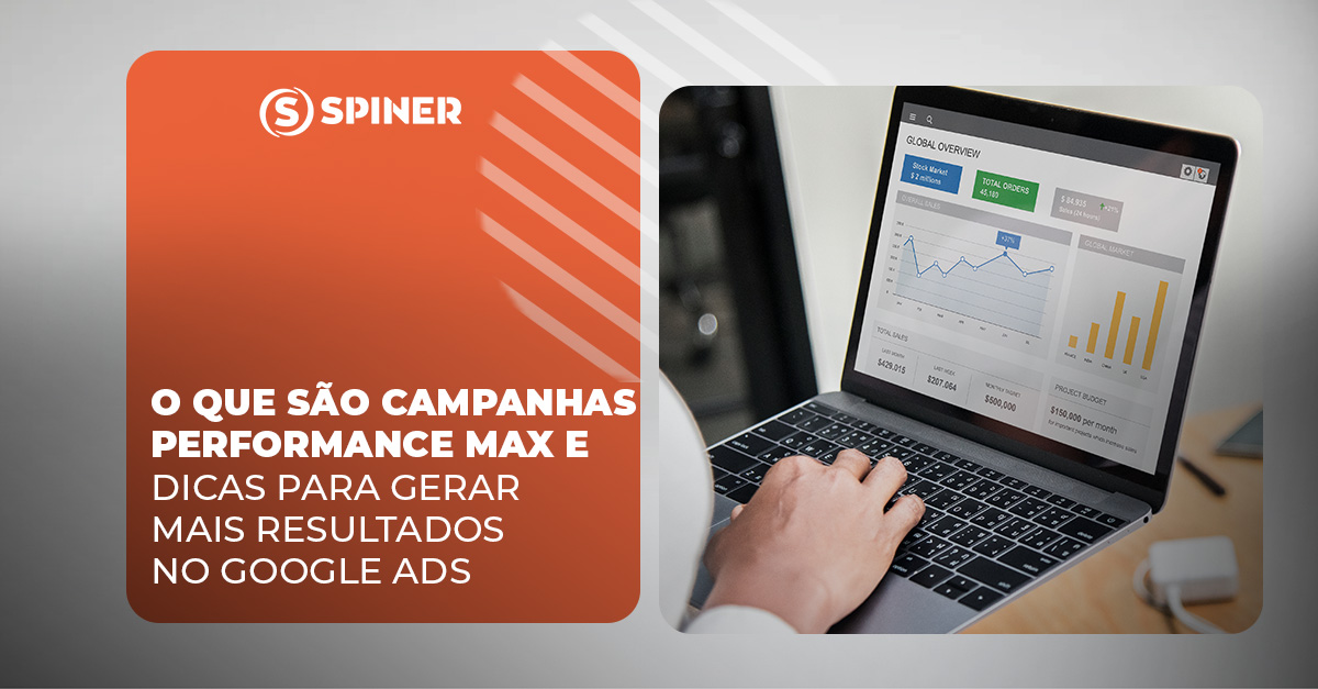 O Que São Campanhas _Performance Max e _Dicas Para Gerar _Mais Resultados _no Google Ads Dicas Para Gerar Mais Resultados no Google Ads e a imagem possui o texto O Que São Campanhas Performance Max e Dicas Para Gerar Mais Resultados no Google Ads